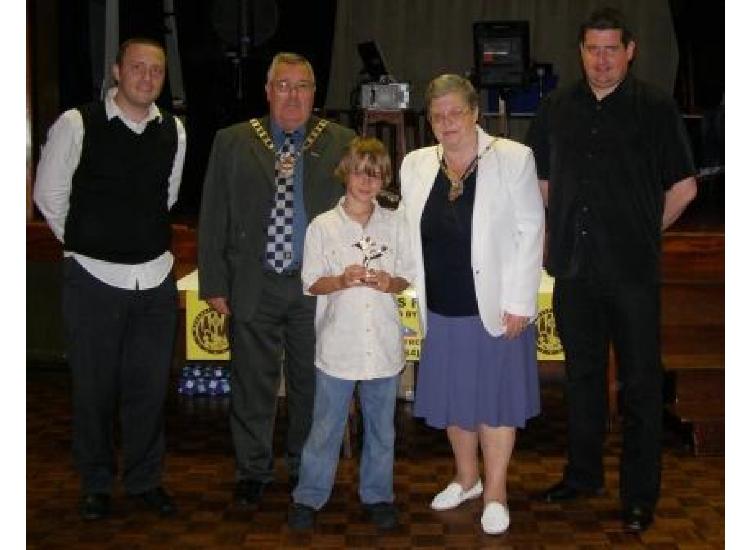 Jacob wins Under 10's Top Goalscorer Award