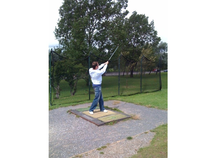 Lee Williams teeing off
