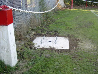 Footings for masts.